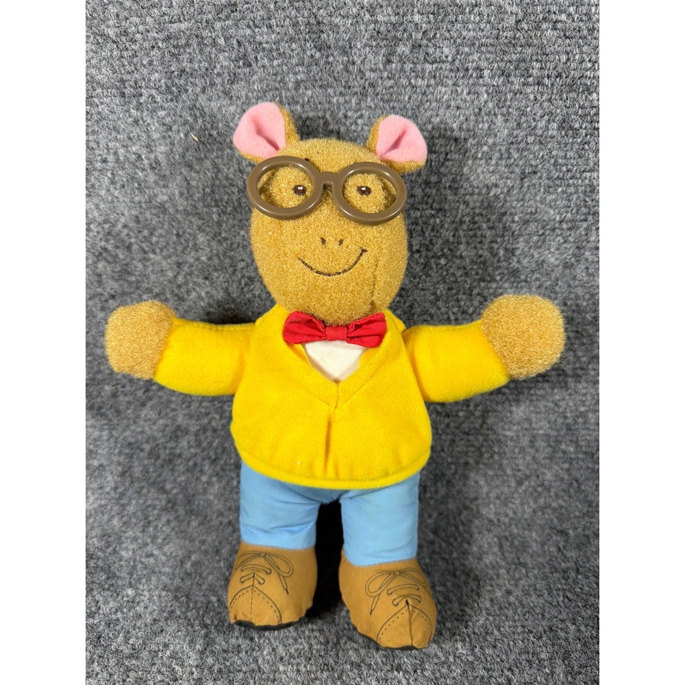 Vintage 1996 Playskool Arthur Read Plush Talking Toy Marc Brown PBS Kids Yellow